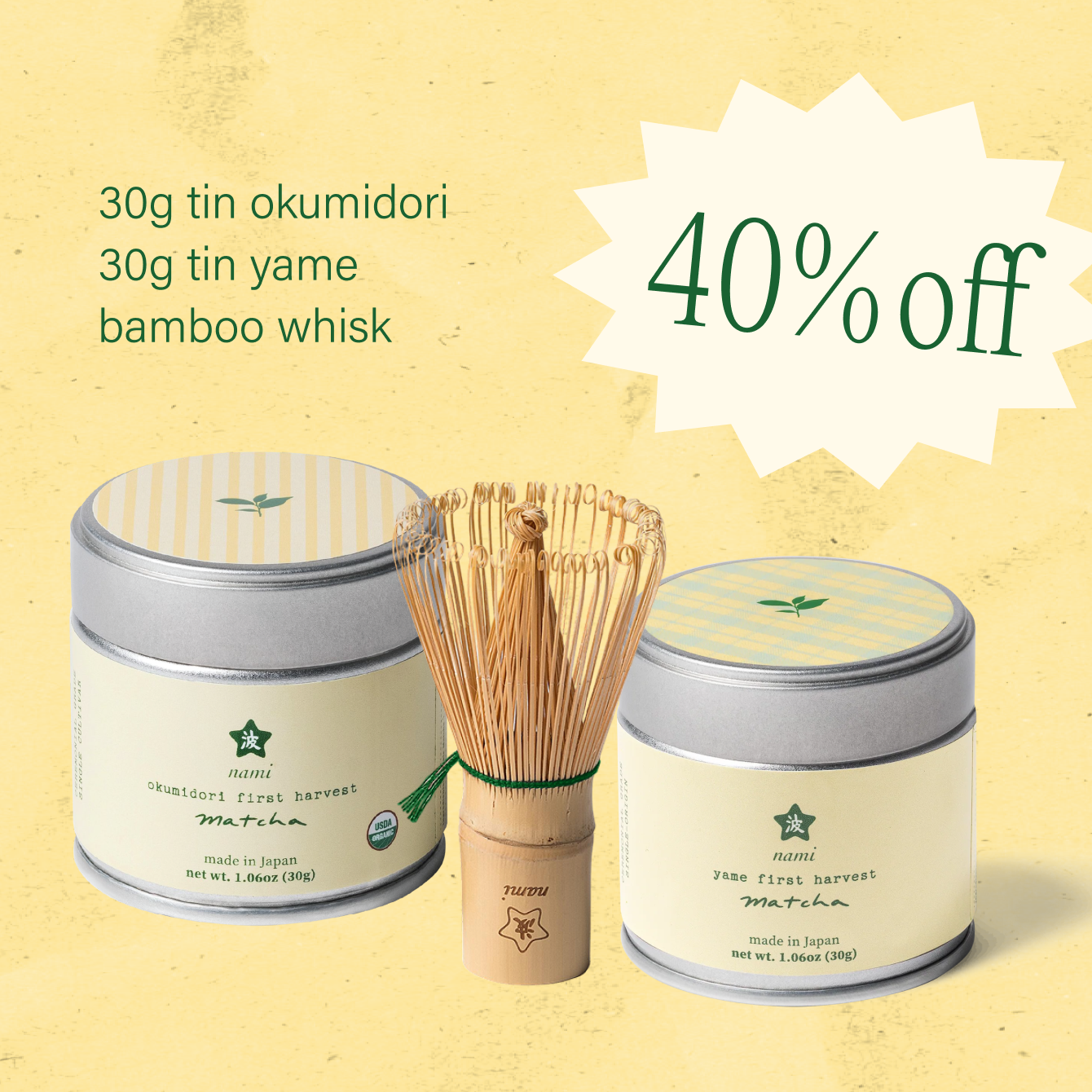 Matcha Mob Welcome Offer - Yame & Okumidori – Nami Matcha