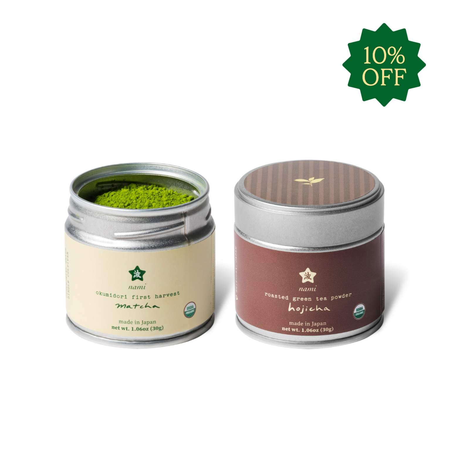 Nami Matcha & Hojicha Duo