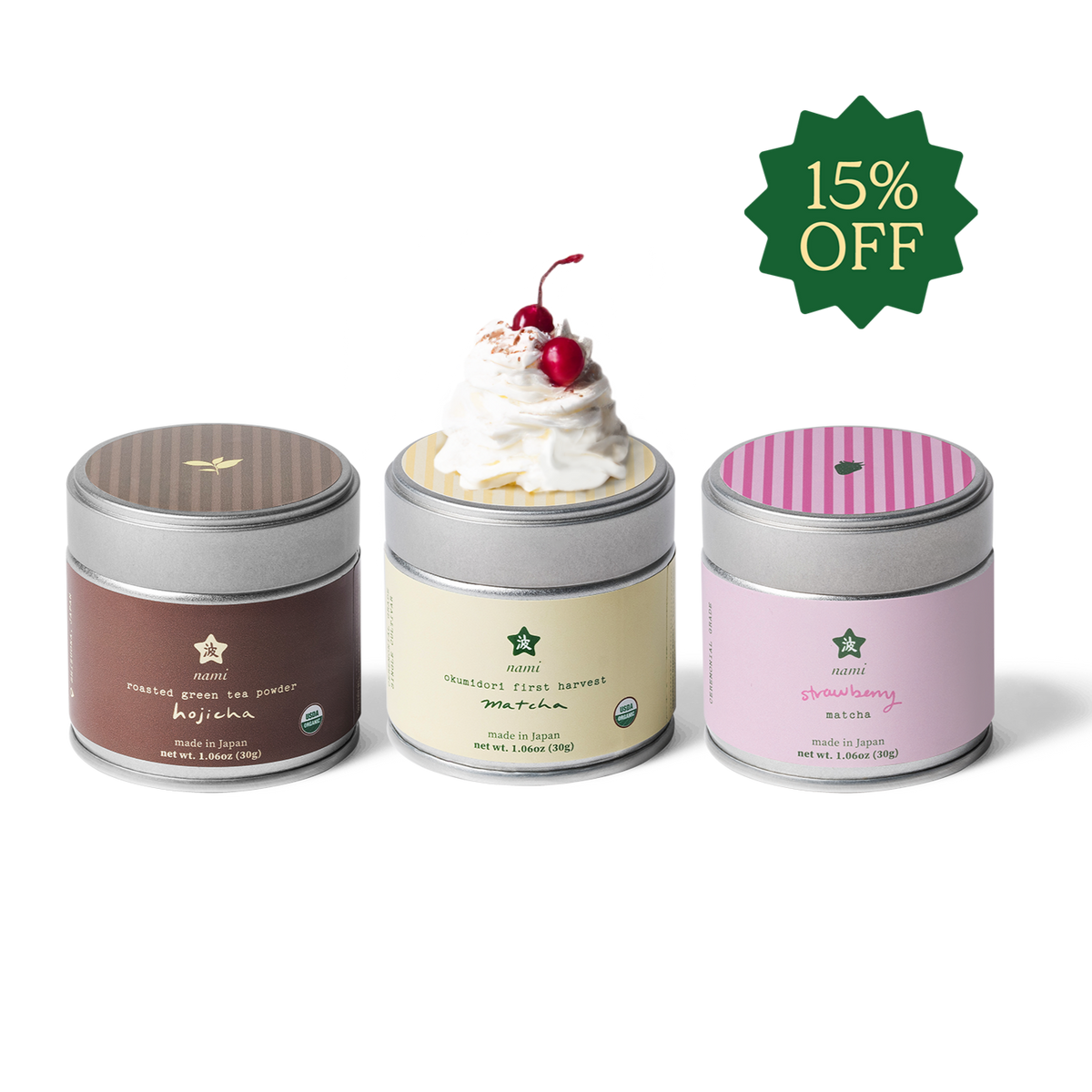 Neapolitan Trio – Nami Matcha Neapolitan Trio – Nami Matcha